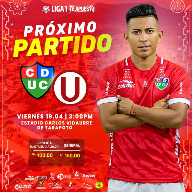 The general ticket price for the match against Universitario will be 150 soles.  Photo: Unión Comercio   