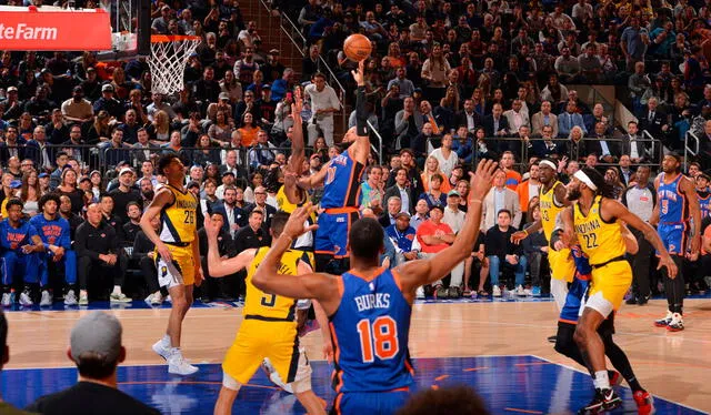 Jalen Brunson was an important factor in the Knicks' victory in game 5, with 44 points.  Photo: AFP   